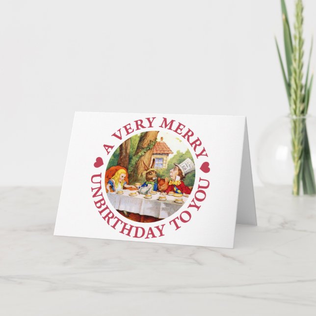 A Very Merry Unbirthday To  You! Holiday Card (Front)