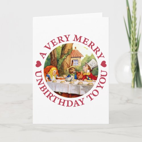 A Very Merry Unbirthday To  You Holiday Card