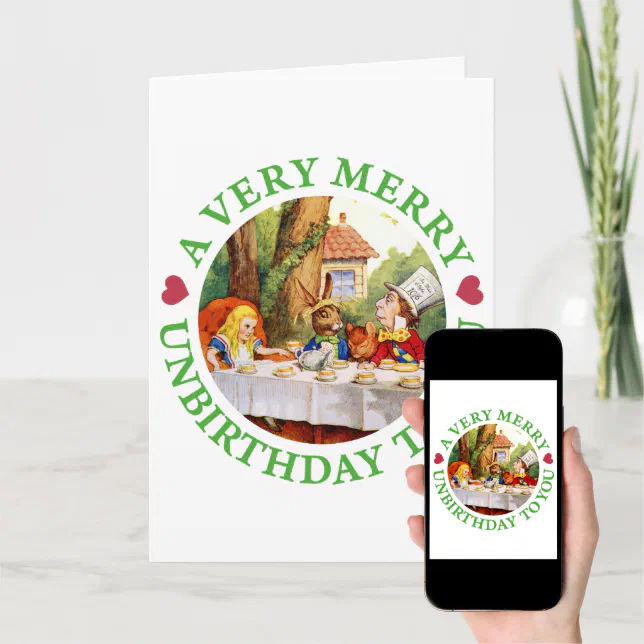 A Very Merry Unbirthday to You! Holiday Card | Zazzle