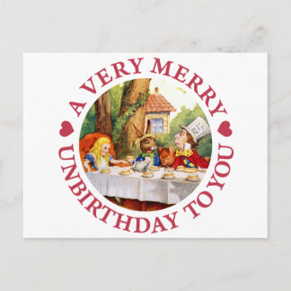 A Very Merry Unbirthday To  You! Holiday Postcard