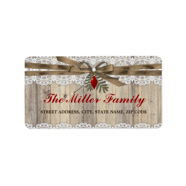A Very Merry Vintage Christmas Address Labels