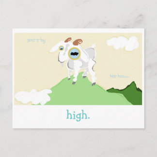 A Very Punny Goat Card. Postcard
