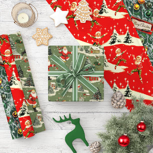 A Very Retro Merry & Bright Collection Wrapping Paper Sheets