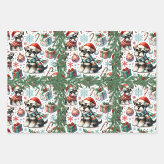 A Very Schnauzer Christmas Wrapping Paper Sheets