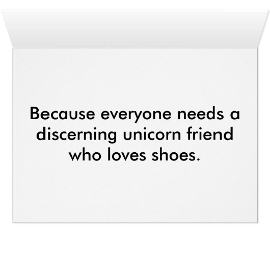 A Very Serious Unicorn (Inside Horizontal (Bottom))