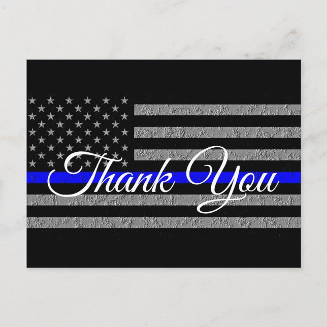 A VERY SPECIAL THANK YOU SUPPORT POLICE POSTCARD (Front)