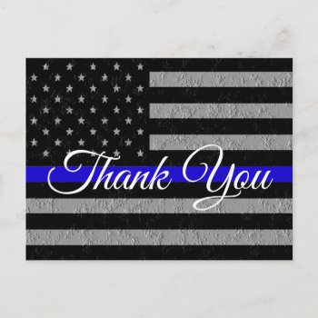 A Very Special Thank You Support Police Postcard by BreakingHeadlines at Zazzle