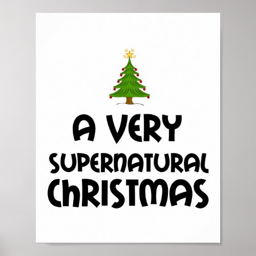 A VERY SUPERNATURAL CHRISTMAS POSTER