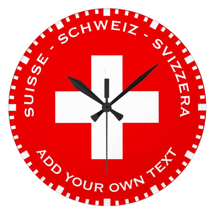 A Very Swiss Clock | Zazzle.com