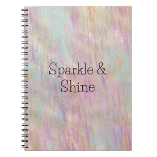 A Very Unicorn Sparkle Glitzy Gold Pink Christmas Notebook
