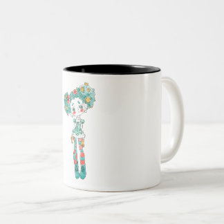A very unique girl doll pattern mug