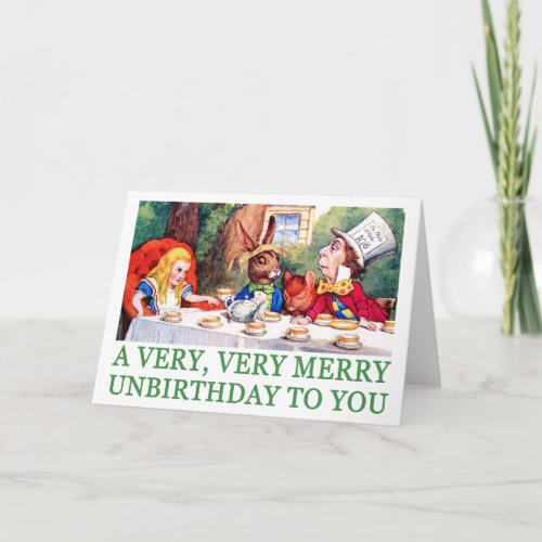 A VERY VERY MERRY UNBIRTHDAY TO YOU HOLIDAY CARD