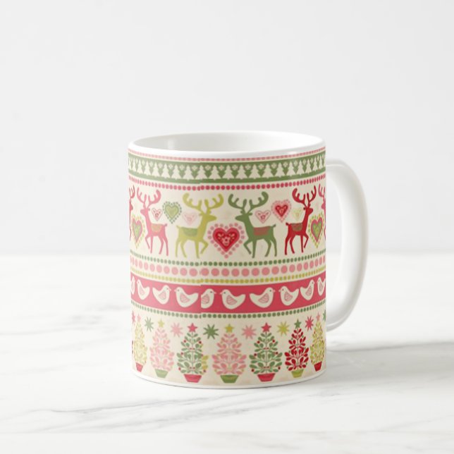 A Very Vintage Christmas Coffee Mug (Front Right)