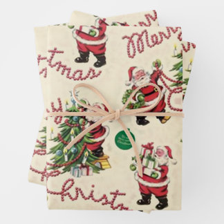 A Very Vintage Christmas  Wrapping Paper Sheets