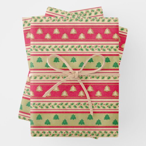 A Very Vintage Christmas Wrapping Paper Sheets