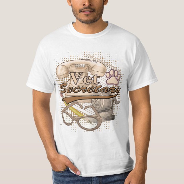 A Vet Secretary t-shirt (Front)