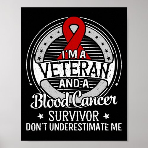 A Veteran And A Blood Cancer Awareness  Poster