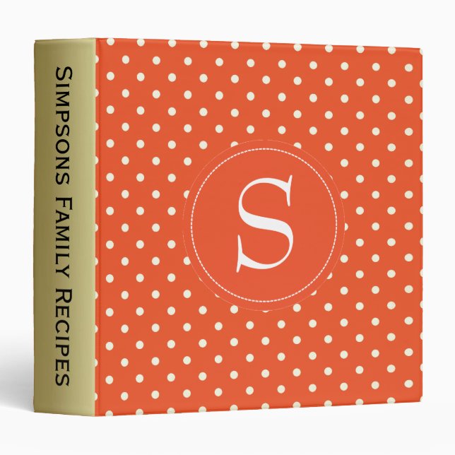 A Vibrant and Eye-Catching Tangerine Tango Orange 3 Ring Binder (Front/Spine)