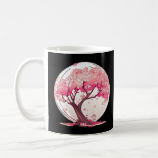 A Vibrant and Inspiring Cherry Blossom Sphere Tree Coffee Mug