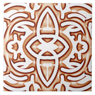 A vibrant brown color classic trendy design ceramic tile