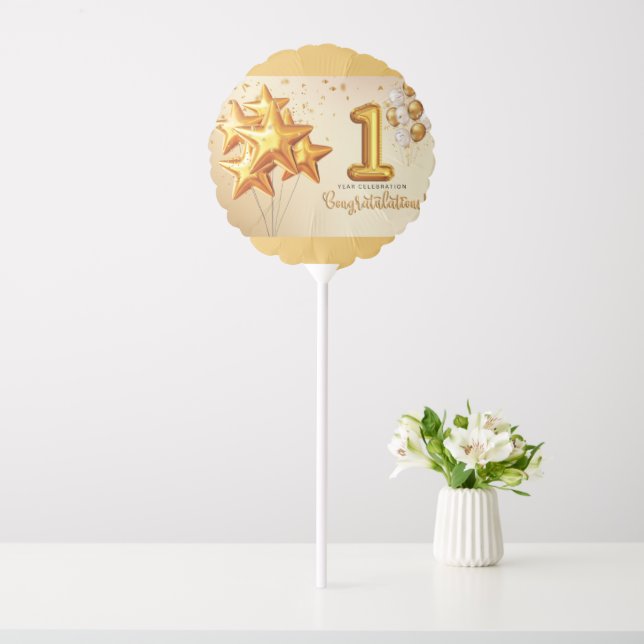 A Vibrant Celebration of one year Balloon (In SItu)