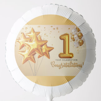 A Vibrant Celebration of one year Balloon