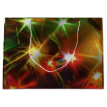A vibrant close-up of colorful Christmas  Gift Bag