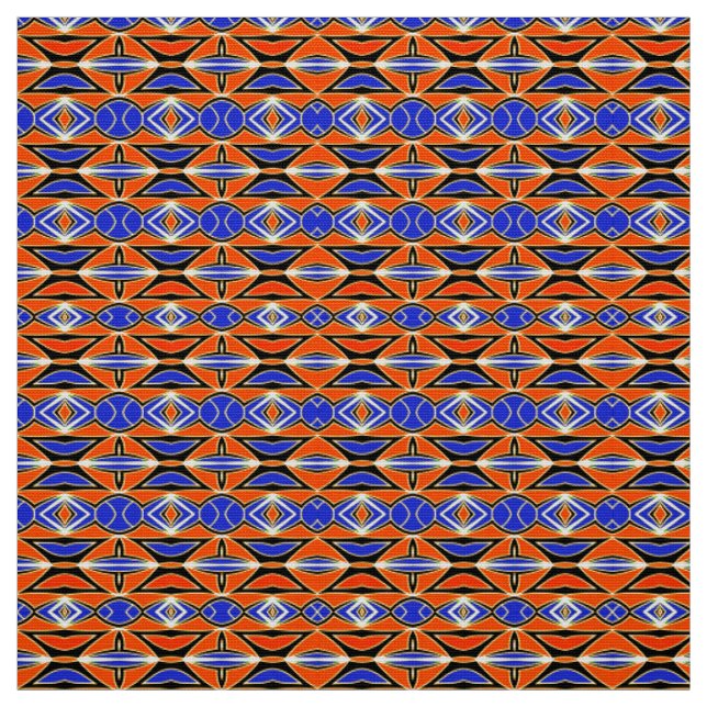 A vibrant colorful fabric print pattern design  (Swatch)
