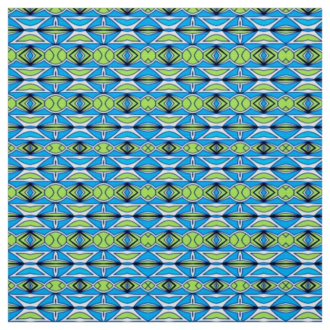 A vibrant colorful fabric print pattern design  (Swatch)