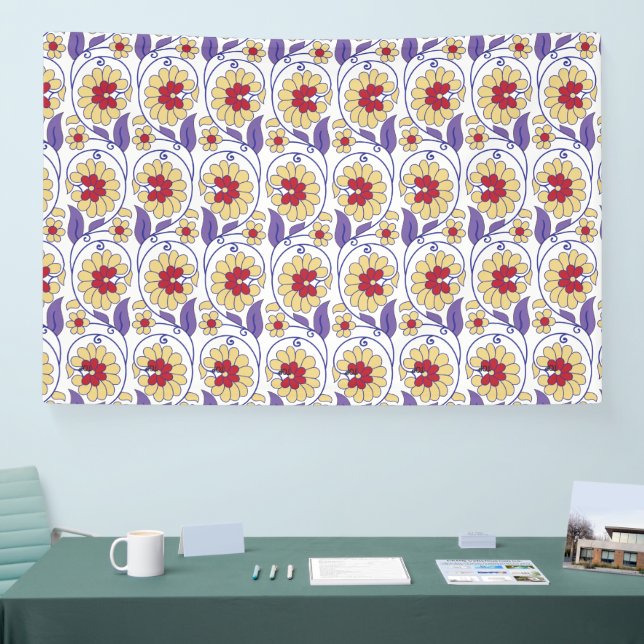 A vibrant design featuring yellow and orange creat banner (Tradeshow)