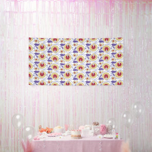 A vibrant design featuring yellow and orange creat banner