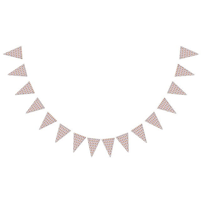 A vibrant design featuring yellow and orange creat bunting flags (All)