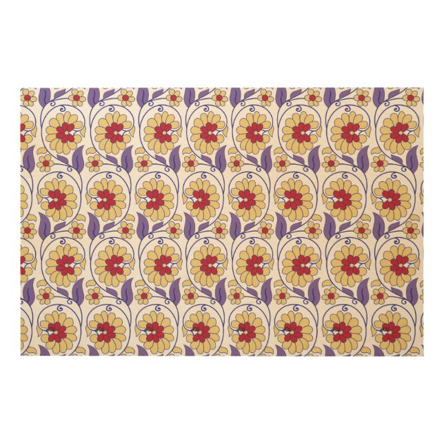 A vibrant design featuring yellow and orange creat wood wall art (Front)