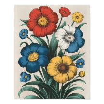 A vibrant Floral Poster
