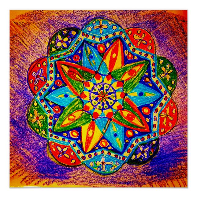 A vibrant geometry poster (Front)