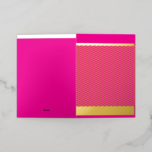 A vibrant gradient of colors transitions seamlessl foil greeting card