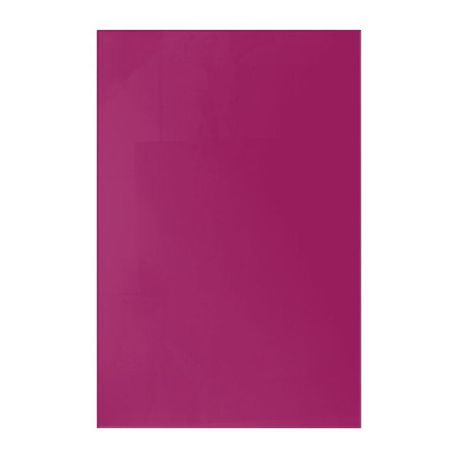 A vibrant gradient of colors transitions smoothly  acrylic print (Front)