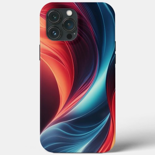 A vibrant gradient wave  iPhone 13 pro max case