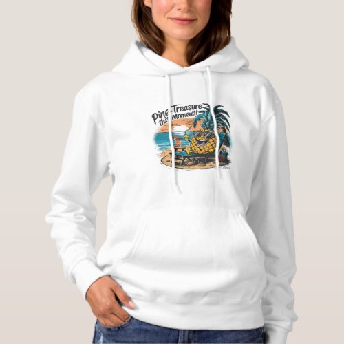 A vibrant humorous design featuring a pineapple  hoodie