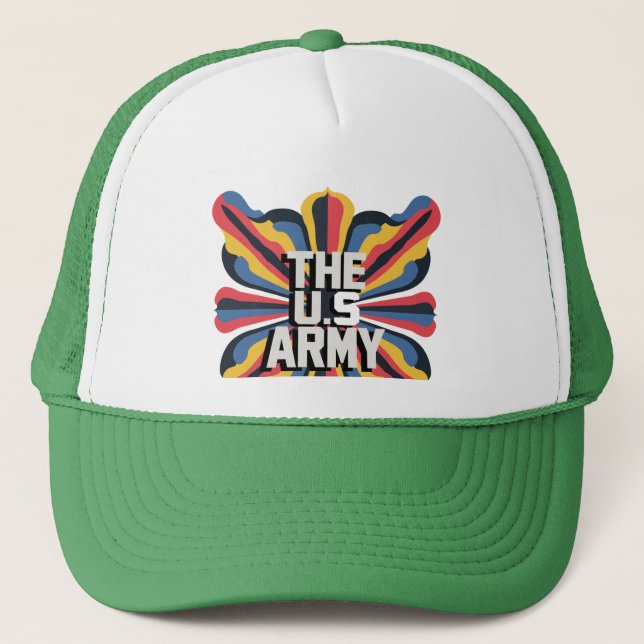 A vibrant illustration typography Hats (Front)