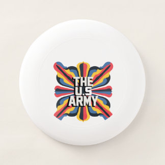 A vibrant illustration typography Hats Wham-O Frisbee