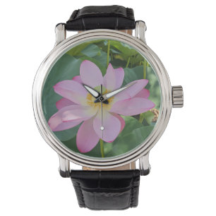 A vibrant lotus flower watch