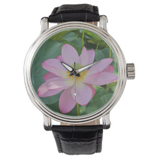 A vibrant lotus flower watch