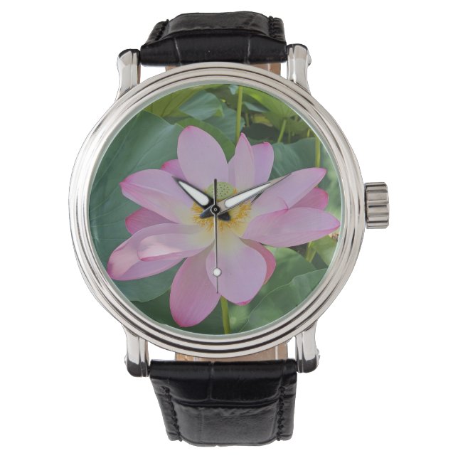 A vibrant lotus flower watch (Front)