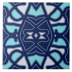 A vibrant multicolor classic pattern ceramic tile
