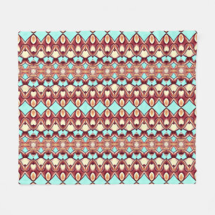 A vibrant multicolor fabric print pattern design fleece blanket