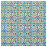 A vibrant multicolor floral fabric pattern design 