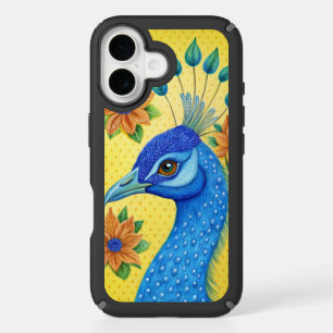 A vibrant peacock Phone Cases