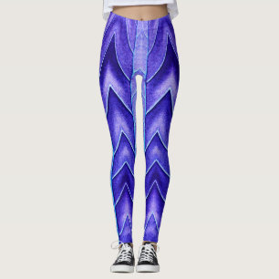 A vibrant purple "Ratti_Creative_Arts" Legg Leggings