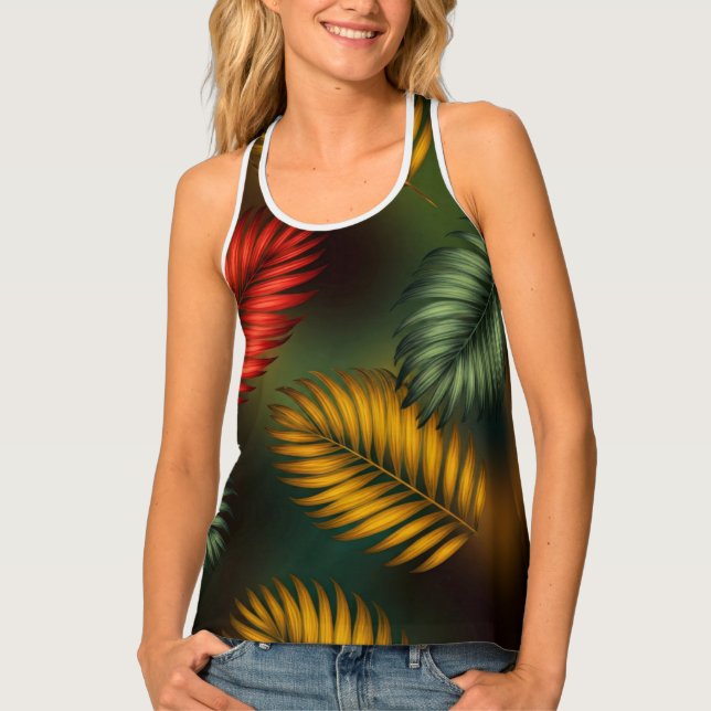A Vibrant Racerback Tank Top for a Bold Look (Front)